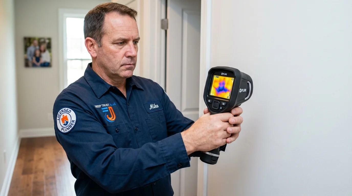 Thermal imaging leak detection by Johns Plumbing LLC in Scituate